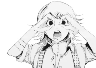 💛 Juuzou Suzuya Tokyo Ghoul Anime, Mangá, Juuzou, Suzuya, Tokyo Ghoul, Personagem telegram sticker