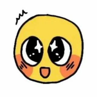 🥺 Emoji, Lindo, Feliz, Kawaii, Ojos brillantes telegram sticker