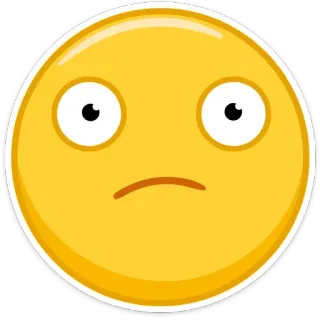 ☹️ 絵文字, 顔, 表情, 黄色, ステッカー telegram sticker