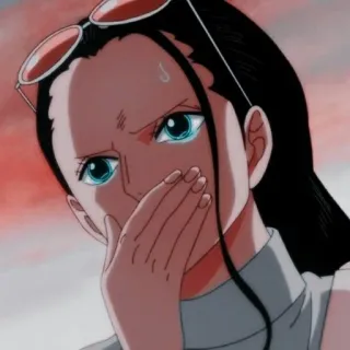 🌟 Nico Robin One Piece nico robin, one piece, anime, manga, character, woman, pirate telegram sticker