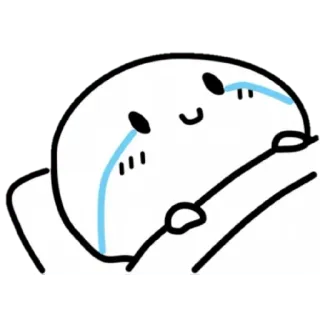 😀 menangis, sedih, kartun, emosi, karakter telegram sticker