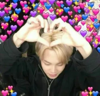 💖 heart, love, affection, Korean, kpop telegram sticker