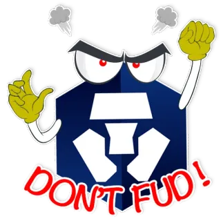 😡 DON'T FUD! cripto, FUD, criptomoeda, desenho animado, ativo digital, meme telegram sticker