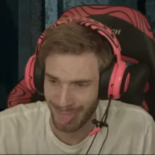 🤪 PewDiePie PewDiePie, YouTube, YouTuber, Gaming, Swedish telegram sticker