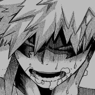 💫 Bakugo Katsuki My Hero Academia Anime, Manga, Held, Schweiß, Emotional telegram sticker