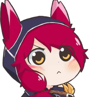 😑 anime, cartoon, cute, character, sticker telegram sticker