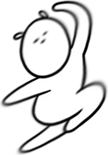 😂 astratto, figura, bianco, semplice, schizzo, persona telegram sticker