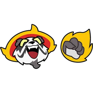 👊 panda, cartoon, sticker telegram sticker