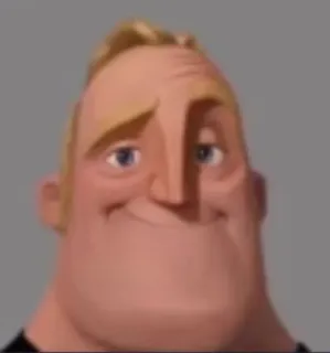 😶 Mr. Incredible The Incredibles Mr. Incredible, Disney, Pixar, Animated, Movie, Cartoon telegram sticker