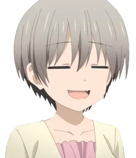 ☺️ Uzaki Hana Uzaki-chan Wants to Hang Out! anime, uzaki, kawaii, manga, cute, girl telegram sticker