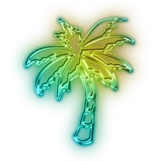 🌴 palm tree, tropical, island, vacation, summer, beach telegram sticker
