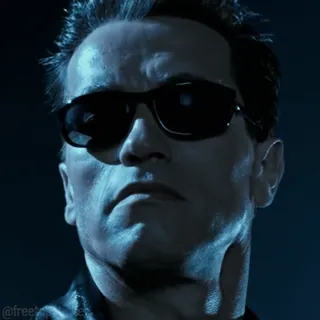 😎 Terminator 터미네이터, 아놀드 슈왈제네거, 영화, SF, 액션, 사이버네틱 생명체 telegram sticker