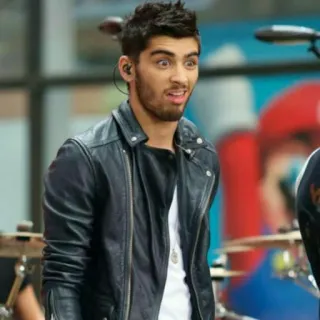 🔦 Zayn Malik zanger, beroemdheid, leren jas, man, persoon, One Direction telegram sticker