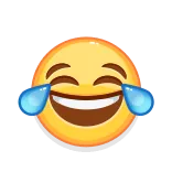😂 อีโมจิ, หัวเราะ, น้ำตาแห่งความสุข, มีความสุข, ตลก telegram sticker