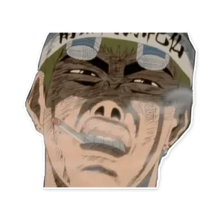 🚬 Anime, Pria, Rokok, Perokok, Wajah, Ekspresi whatsapp sticker