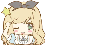 😜 Anime, Chibi, Fofo, Desenho animado, Garota, Kawaii, Mangá whatsapp sticker
