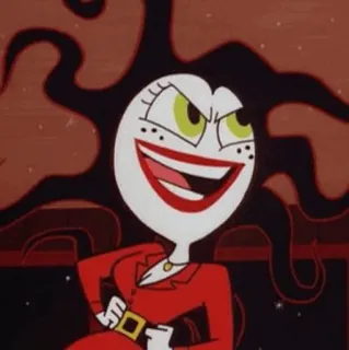 🖤 Sedusa The Powerpuff Girls cartoon, villain, evil, woman, powerpuff girls, sedusa telegram sticker