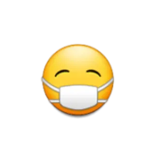 😷 Emoji, Máscara, Rosto, Covid, Pandemia, Saúde telegram sticker