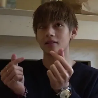 🕸 K-pop, Айдол, Сердечко пальцами, Любовь, Актер, Певец, Корейский telegram sticker