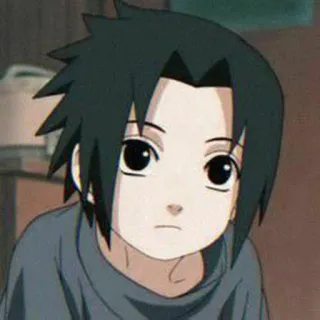 🙁 Sasuke Uchiha Naruto Anime, Manga, Garçon, Mignon, Personnage telegram sticker
