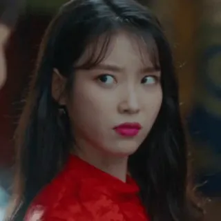 🗿 IU IU, actrice coréenne, chanteuse, célébrité, femme telegram sticker