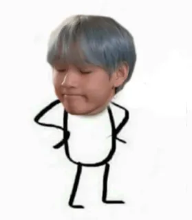 😑 sticker, dessin, drôle, bonhomme allumette, kpop, idole telegram sticker