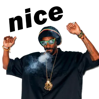 😃 Snoop Dogg Snoop Dogg, rapper, marijuana, music, celebrity telegram sticker