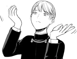 👐 Shirogane Miyuki Kaguya-sama: Love Is War Anime, Manga, Kaguya-sama, Shirogane, verwirrt, fragend, Gesichtsausdruck telegram sticker
