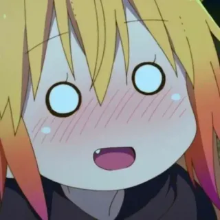 🥺 anime, cartoon, surprised, cute, blush, female telegram sticker