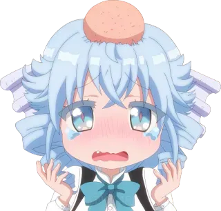 🤕 Anime, Huilend, Kawaii, Schattig, Meisje, Personage telegram sticker