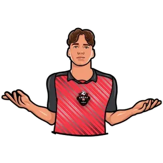 🤷‍♂️ футбол, спортсмен, спорт, игрок telegram sticker