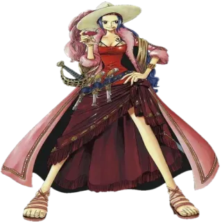 😛 Jewelry Bonney One Piece Anime, Pirata, Jewelry Bonney, One Piece, Personaggio telegram sticker