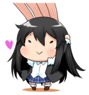 ☺️ anime, chibi, cute, manga, kawaii, girl, cartoon telegram sticker