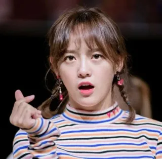 😦 donna, persona, ragazza, ritratto, coreana, asiatica telegram sticker