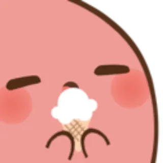 🍨 мороженое, милый, мультфильм, еда, десерт telegram sticker