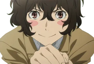 😊 Anime, Manga, Personaggio, Smug, Faccia telegram sticker