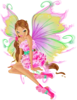 🧚‍♀ Flora Winx Club fata, Flora, Winx Club, cartoni animati, ali, magia whatsapp sticker