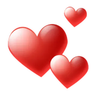 ❤ heart, love, red, valentine, romantic, hearts telegram sticker