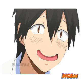 🤤 DIGE44 Anime, Manga, Khuôn mặt, Biểu cảm, Vui vẻ, Con trai telegram sticker