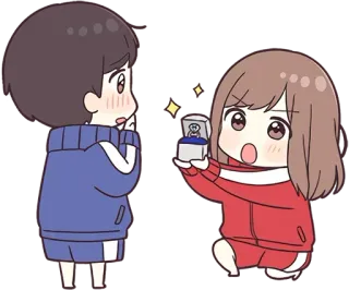 Джерси-тян 5 @nyasticks telegram stickers