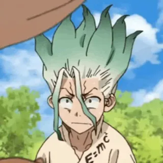 ⏱ E=mc² anime, science, equation, cartoon, E=mc², character telegram sticker