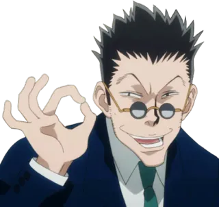 👌 Leorio Paladiknight Hunter x Hunter อนิเมะ, Hunter x Hunter, เลโอริโอ, เลโอริโอ พาราดิไนท์, ตัวละคร, โอเค telegram sticker