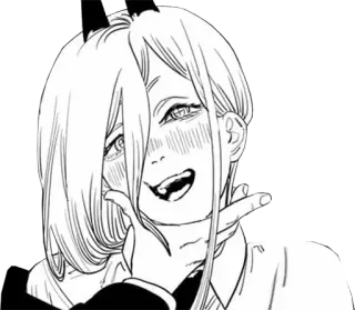 🤔 Power Chainsaw Man Anime, Manga, Power, Chainsaw Man, Lächeln whatsapp sticker