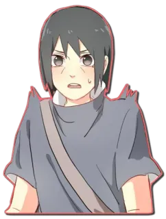 😰 Itachi Uchiha Naruto Anime, Manga, Uchiha, Ninja telegram sticker