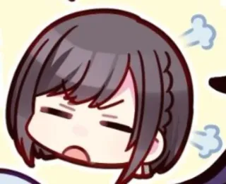 ❤️ anime, manga, angry, cute, cartoon telegram sticker