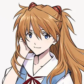 💗 Asuka Langley Soryu Neon Genesis Evangelion アニメ, 漫画, アスカ, エヴァンゲリオン, キャラクター, 女の子, カートゥーン whatsapp sticker
