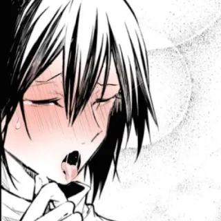 🥵 Anime, Manga, Seductor, Lengua, Expresión telegram sticker