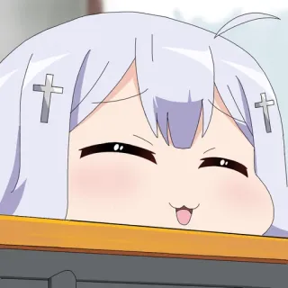 ☺️ Anime, Carino, Cartone animato, Personaggio, Ragazza, Illustrazione telegram sticker