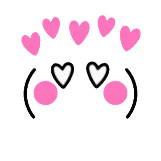 😂 carino, cuori, kawaii, rosa, amore telegram sticker