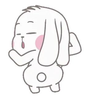 🕺 kelinci, kartun, imut, binatang whatsapp sticker